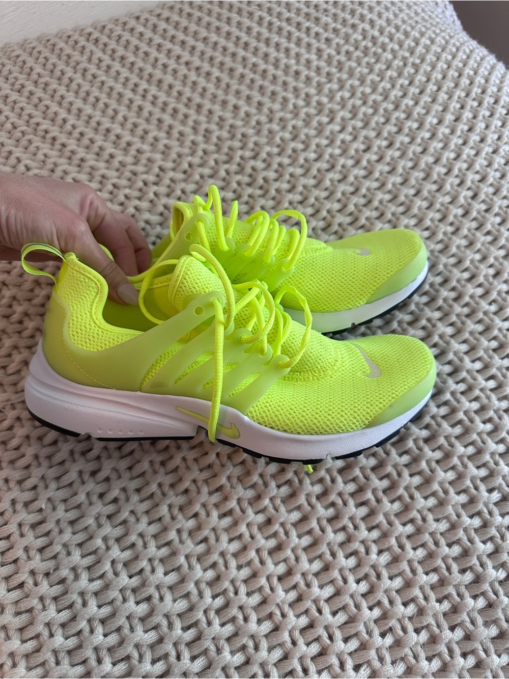 Nike Women's Volt/White Athletic Running Sneakers